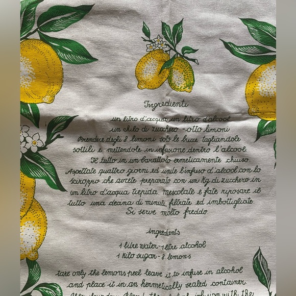 Limoncello Tea Towel- NWOT - Picture 2 of 7